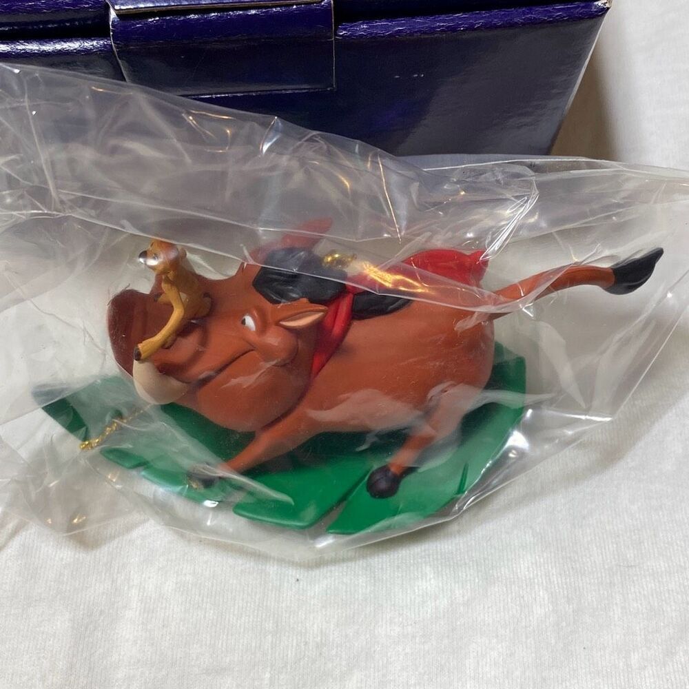 Disney Multicolor Pumbaa and Timon Grolier President's Edition Ornament OS